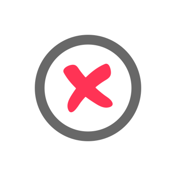 red cross icon for things that should not be done or forbidden png