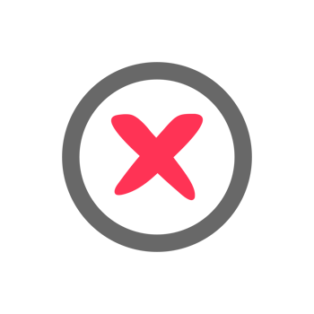 red cross icon for things that should not be done or forbidden png