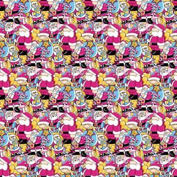 Christmas pattern seamless background vector