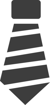 Tie black shadow icon, Business icon set. png