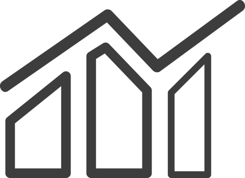 Report graph thin line icon, Business icon set. png