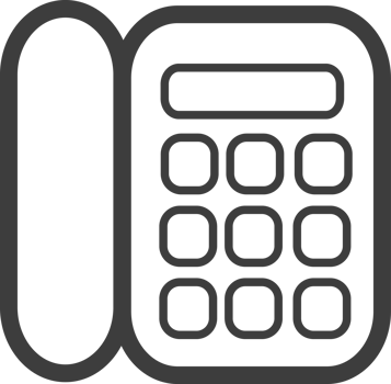 Telephone thin line icon, Business icon set. png