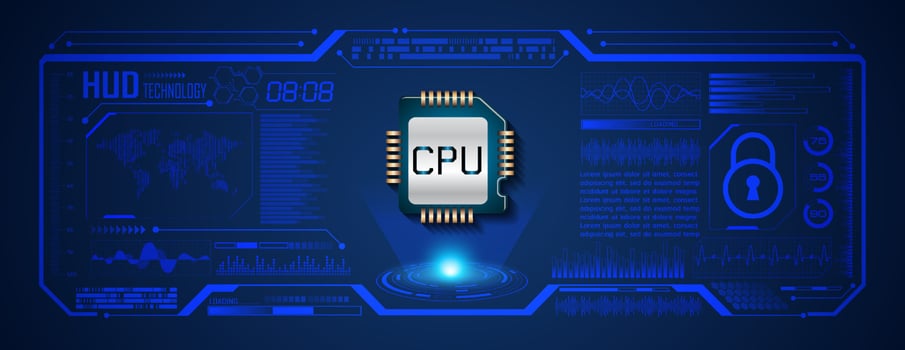 Modern HUD Technology Screen Background vector