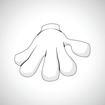 Comics Hand icon vector