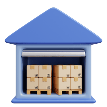 Warehouse 3D Illustration png