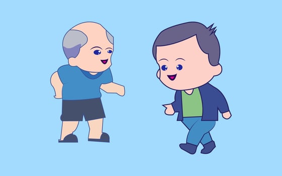 Cute boy  cartoon Pro vector