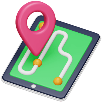 Gps tracking 3d rendering isometric icon. png