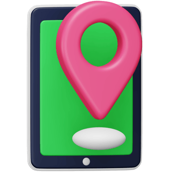 Mobile gps 3d rendering isometric icon. png