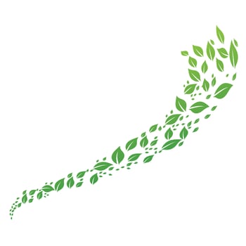 Leaf green logo and symbol vector