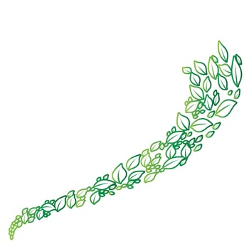 Leaf green logo and symbol vector