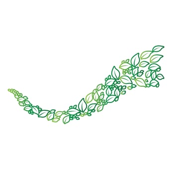 Leaf green logo and symbol vector