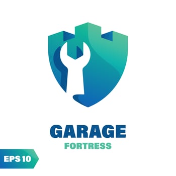 Garage Fortress Logo vector
