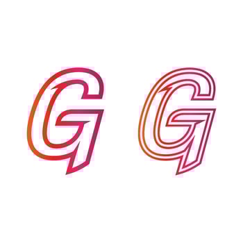 G Letter vector illustration icon