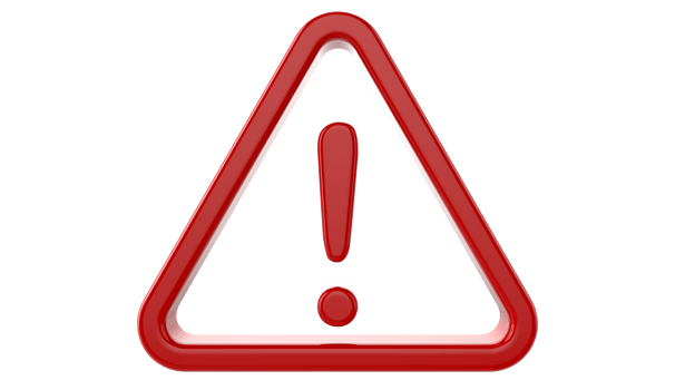 Warning caution sign on Transparent Background PNG