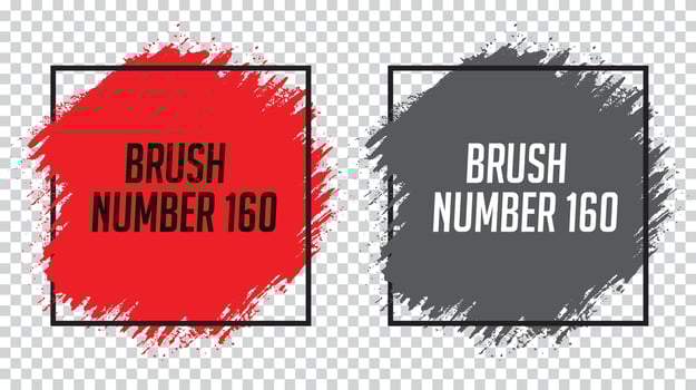 Red and gray color brush stroke background design collection vector