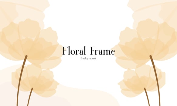 Beautiful Vintage Floral Frame Background vector