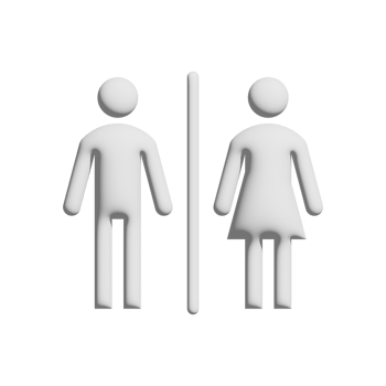 Women and men icon 3d design for application and website presentation png