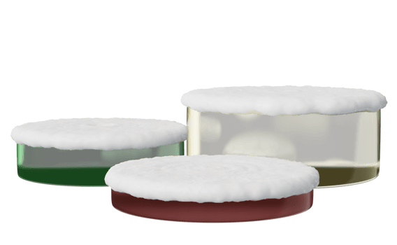 cylinder glass stage podium empty with snow, modern stage display and minimalist mockup, abstract showcase background. Concept 3d illustration, 3d render png
