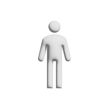 Man icon 3d design for application and website presentation png