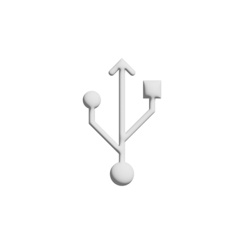 USB icon 3d design for application and website presentation png