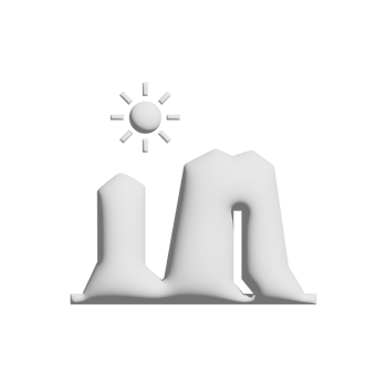 Plateau icon 3d design for application and website presentation png
