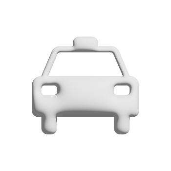 taxi icon 3d design for application and website presentation png