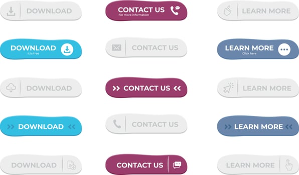 buttons vector design