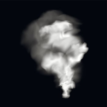 New smoke realistic sign vector