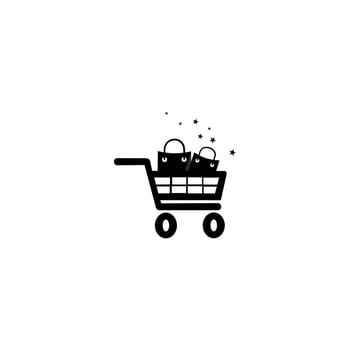 Online Shopping Logo. vector logo shop. Unique Shopping and Retail Logo Template