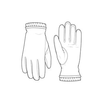 Isolated object of glove and winter icon. Set of glove and equipment vector icon for stock.