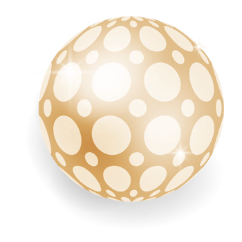 Metallic Gold Christmas Ball. png
