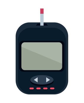 glucometer medical device vector
