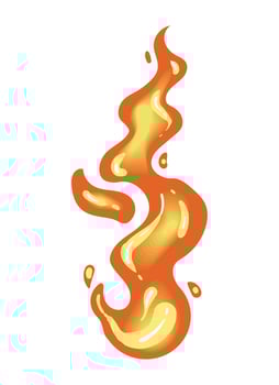fire flame classic vector