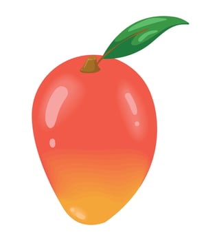 fresh mango fruit healthy vector