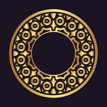luxury ornament pattern circle design vector