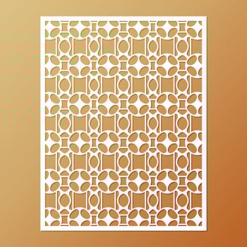 seamless die cut decorative pattern template vector