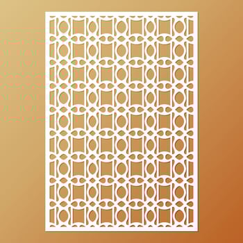 seamless die cut decorative pattern template vector