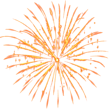 Amazing Beautiful firework isolated for celebration anniversary merry christmas eve and happy new year png