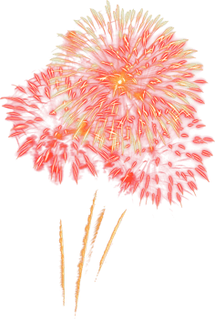 Amazing Beautiful firework isolated for celebration anniversary merry christmas eve and happy new year png
