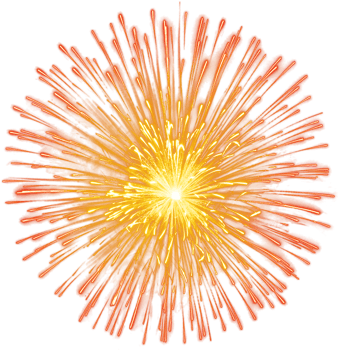 Amazing Beautiful firework isolated for celebration anniversary merry christmas eve and happy new year png