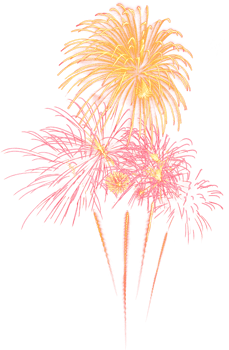 Amazing Beautiful firework isolated for celebration anniversary merry christmas eve and happy new year png