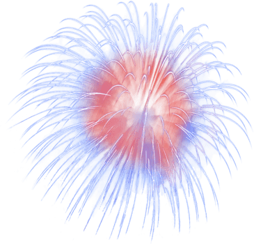 Amazing Beautiful firework isolated for celebration anniversary merry christmas eve and happy new year png