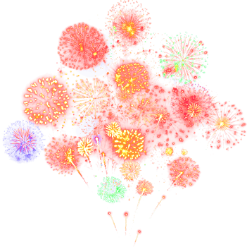 Amazing Beautiful firework isolated for celebration anniversary merry christmas eve and happy new year png