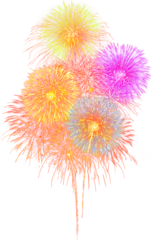 Amazing Beautiful firework isolated for celebration anniversary merry christmas eve and happy new year png