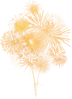 Amazing Beautiful firework isolated for celebration anniversary merry christmas eve and happy new year png