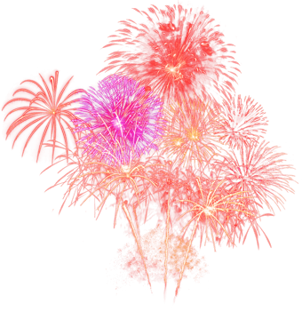Amazing Beautiful firework isolated for celebration anniversary merry christmas eve and happy new year png
