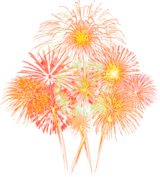 Amazing Beautiful firework isolated for celebration anniversary merry christmas eve and happy new year png
