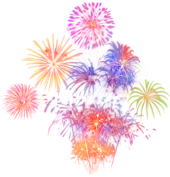 Amazing Beautiful firework isolated for celebration anniversary merry christmas eve and happy new year png
