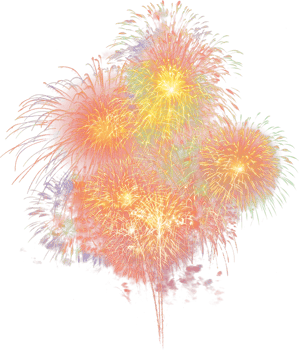 Amazing Beautiful firework isolated for celebration anniversary merry christmas eve and happy new year png