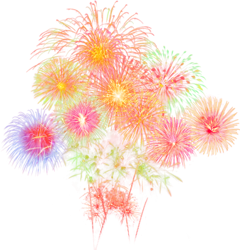 Amazing Beautiful firework isolated for celebration anniversary merry christmas eve and happy new year png